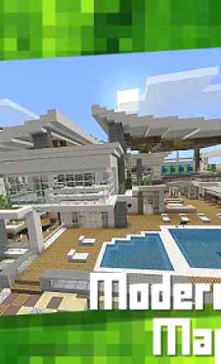Modern Mansion Map for MCPE 1