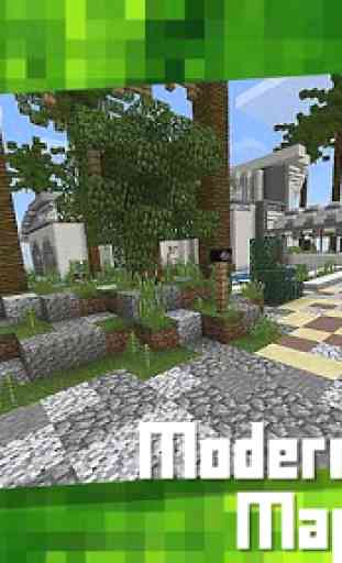 Modern Mansion Map for MCPE 4