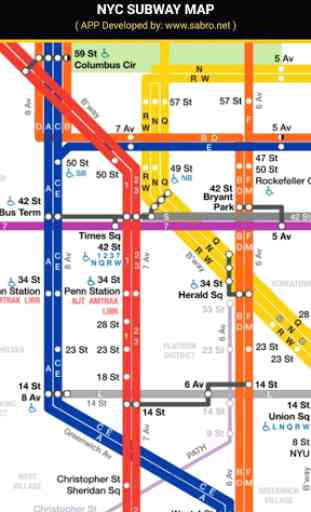 NYC Subway Map MTA New York City Metro Offline 3