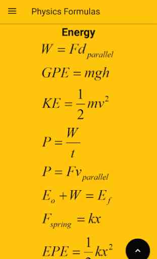 Basic Physics Formulas 3