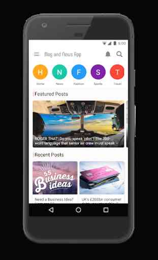 Blog and News App for WordPress Site 1