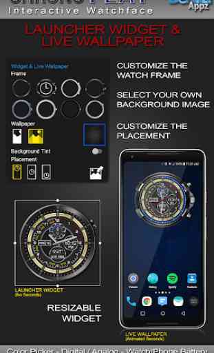 Chrono Flat HD Watch Face Widget & Live Wallpaper 2