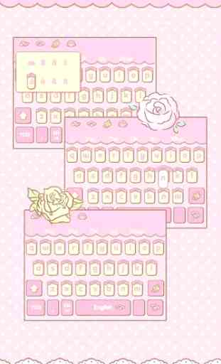 Cute pink Keyboard 3