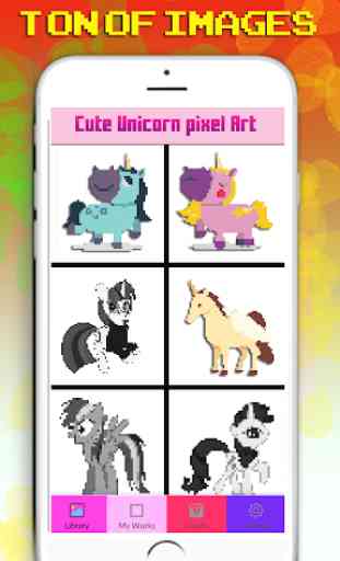 Cute Unicorn Pixel Art 1