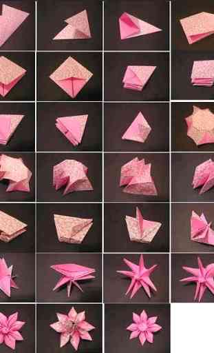 Didacticiel de fleur d'origami 2