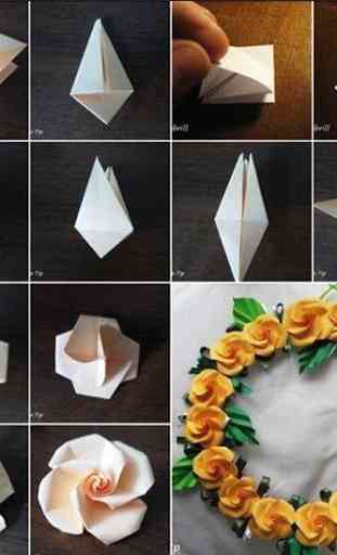 Didacticiel de fleur d'origami 4