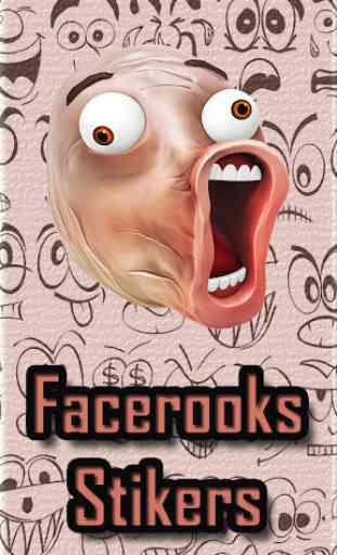 Facerooks stickers - Editor & meme rage trollface 1