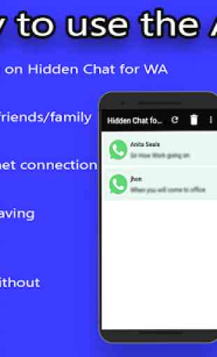 Hidden Chat for WA - Avoid Blue Tick 2