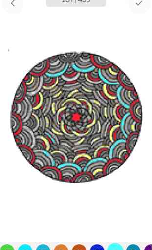 Mandala Draw Book Adult Color By Number Pixel Art 1