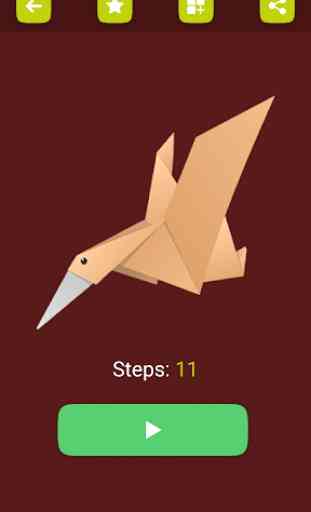 Oiseaux en papier origami: schémas pas à pas 4