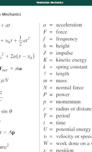Physics Formulas 3