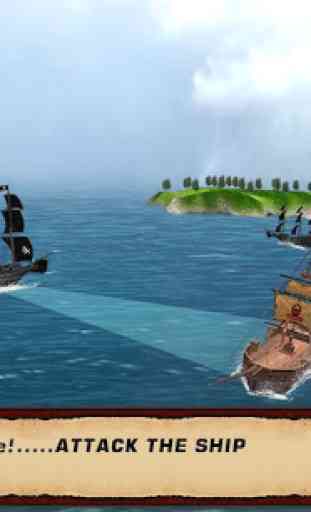 pirate ship battle 3D: butin pillage flotte navale 2