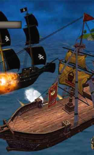pirate ship battle 3D: butin pillage flotte navale 4