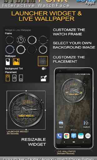 Steam Punk HD Watch Face Widget & Live Wallpaper 2
