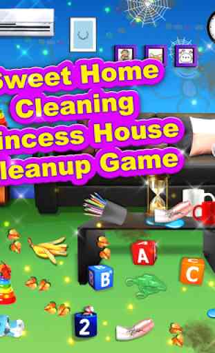Sweet Home Cleaning : Princess House Cleanup Game 1