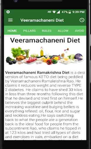 Veeramachaneni Ramakrishna Diet - VRK 3