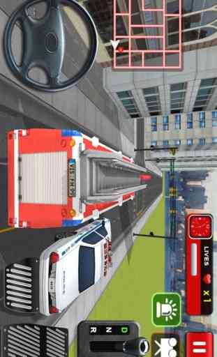 911 Truck Fire Rescue 3D Sim 2017 3
