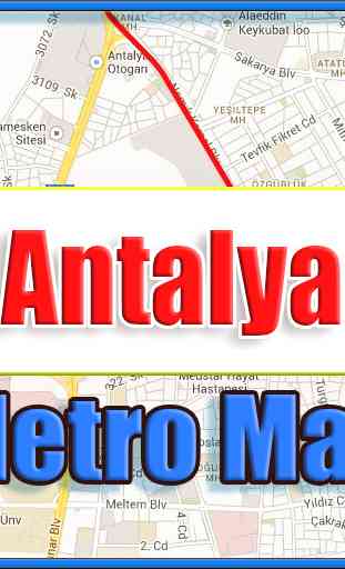 Antalya Turkey Metro Map Offline 1