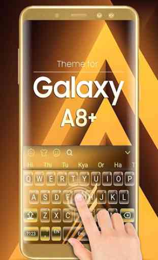 Clavier pour Galaxy A8 Plus Gold 4