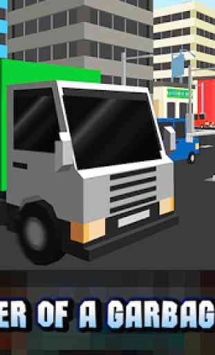 Cube Garbage Truck Simulator 1