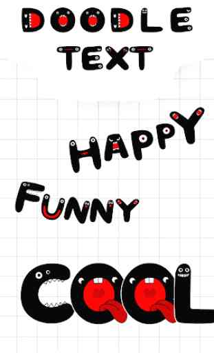 Doodle Text 3D Animated Sticker 1