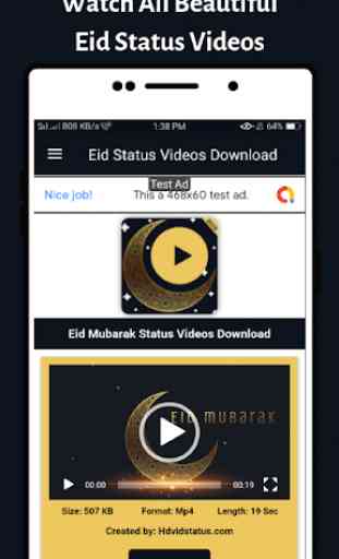 Eid Mubarak Status Videos Download (Eid 2019) 2