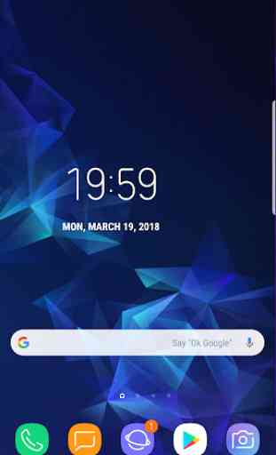 Galaxy S9 Plus Digital Clock Widget App Pro 2
