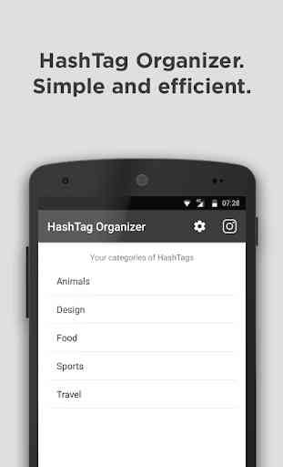 HashTag Organizer: create and manage your hashtags 4