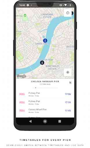 London River Bus Times and Map - Thames Commuter 2