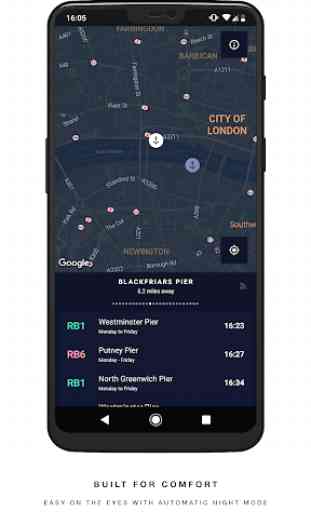 London River Bus Times and Map - Thames Commuter 3
