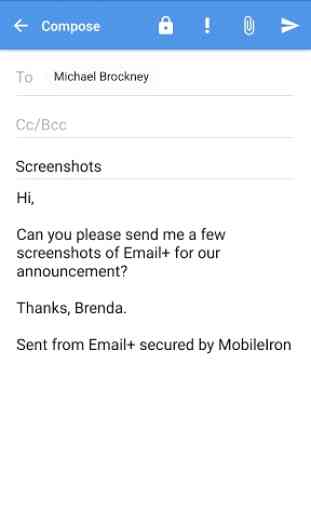 MobileIron Email+ Preview 1