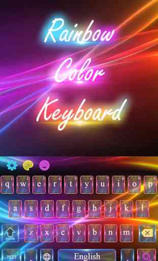 Neon Electric Color Keyboard 1