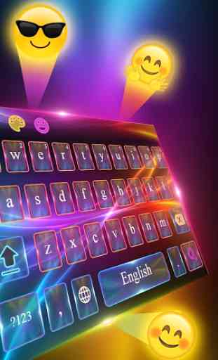Neon Electric Color Keyboard 3