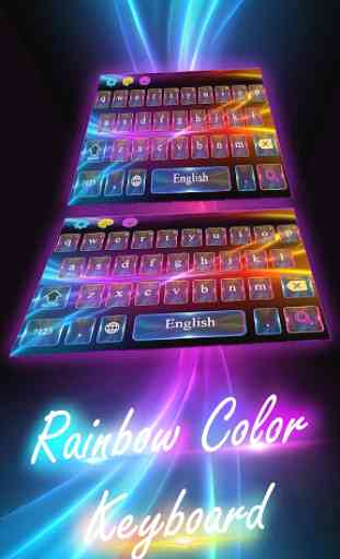 Neon Electric Color Keyboard 4