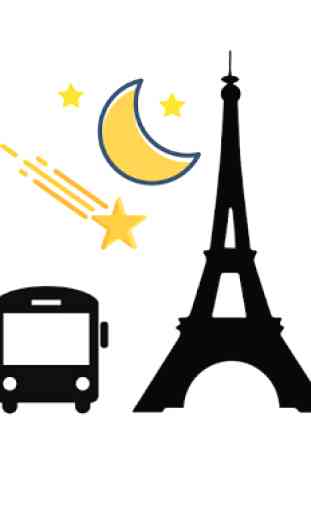 Paris Noctilien - plan des bus hors ligne 2