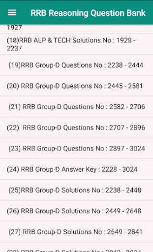 RRB NTPC, Group-D Reasoning Question Bank 2