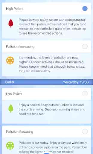 Sensio Air, Pollen & Pollution, allergy tracker 4