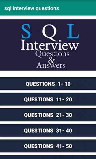 SQL Interview Questions and Answers 1
