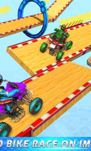 VTT quad racing - jeux de cascade sur rampe 3