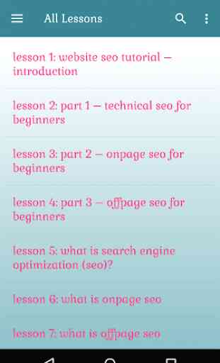Website SEO Tutorial Lessons 1