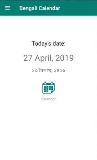 Bengali Calendar - English 1