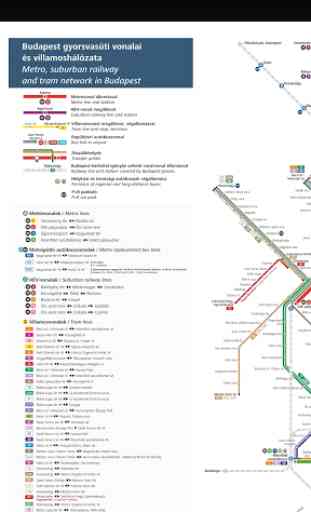 Budapest Rail & Tram Map 2