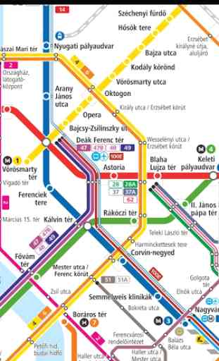 Budapest Rail & Tram Map 3