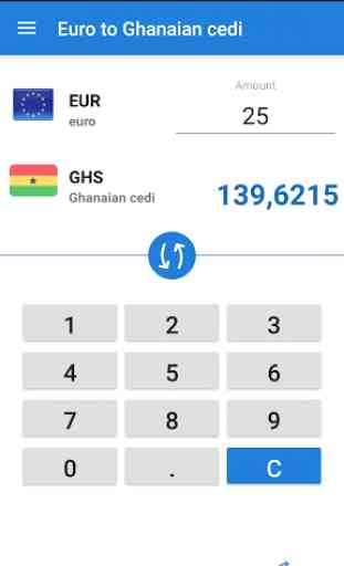 Euro en Cedi ghanéen / EUR en GHS 3