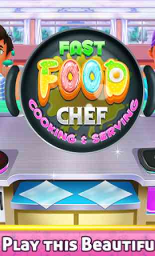 Fast Food Chef Cooking and Serving 1