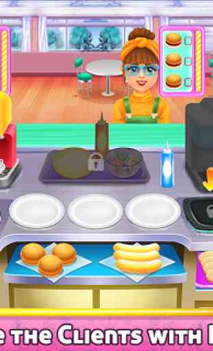 Fast Food Chef Cooking and Serving 3