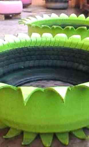 Idées de recyclage des pneus 1