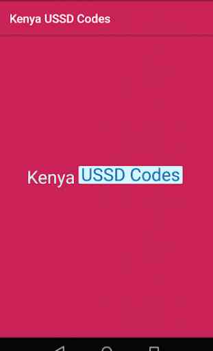 Kenya USSD Codes 1