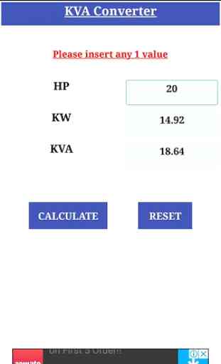 KVA Calculator & Converter 3