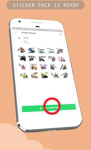 Motorbike Rider Sticker for WhatsApp Messenger 4